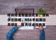爱游戏平台下载-摩纳哥发布备战花絮，清晨状态回暖，NBA季后赛任务艰巨，医务组通报恢复的简单介绍
